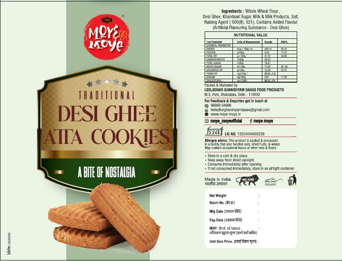 Desi ghee Atta Cookies