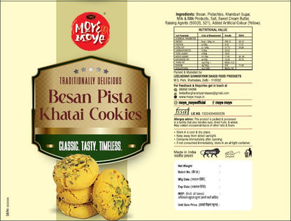 Besan Pista Khatai Cookies