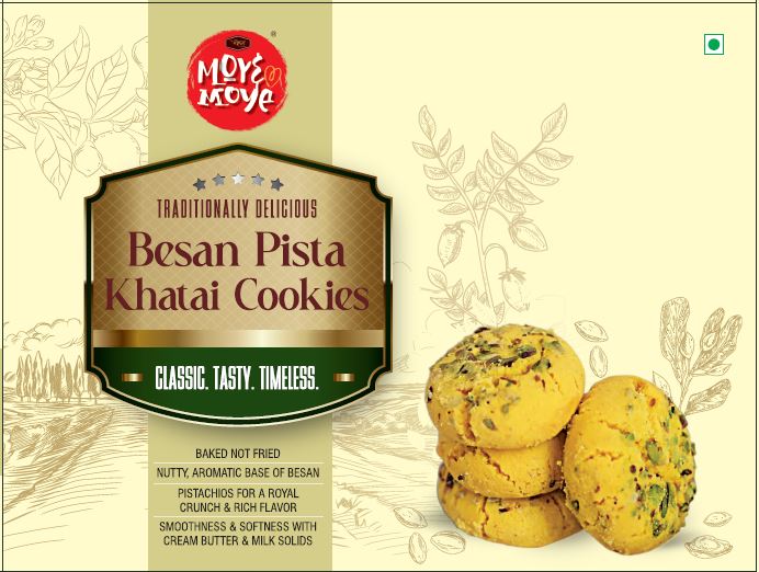 Besan Pista Khatai Cookies
