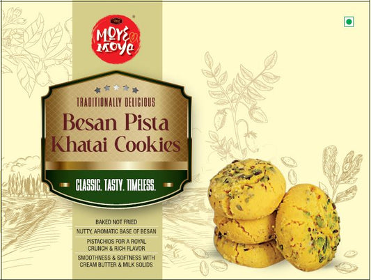 Besan Pista Khatai Cookies